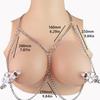 QKKQ Nipple Toys Metal Clamps Nipple Clips for Couples BDSM Game Breast Bondage with Steel Chain Strapon Breast Clamps Sex Toys