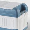 Car Trunk Storage Box 2 Lids Collapsible Multi Compartment Plastic Car Storage Organizer with