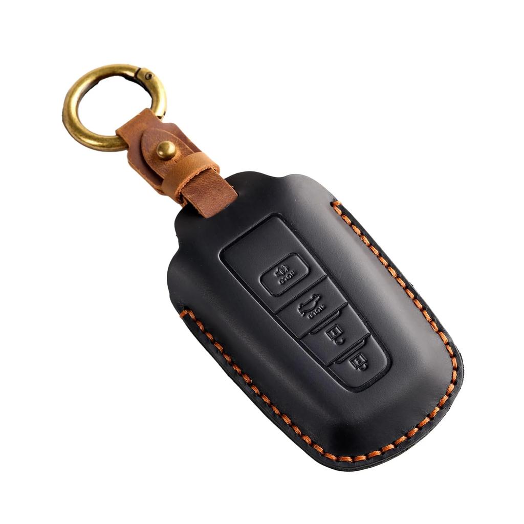 Leather Protector for Toyota Prius Camry Corolla CHR RAV4 Prado Izoa Levin Avalon Car Key Case Cover with Keychain Accessories