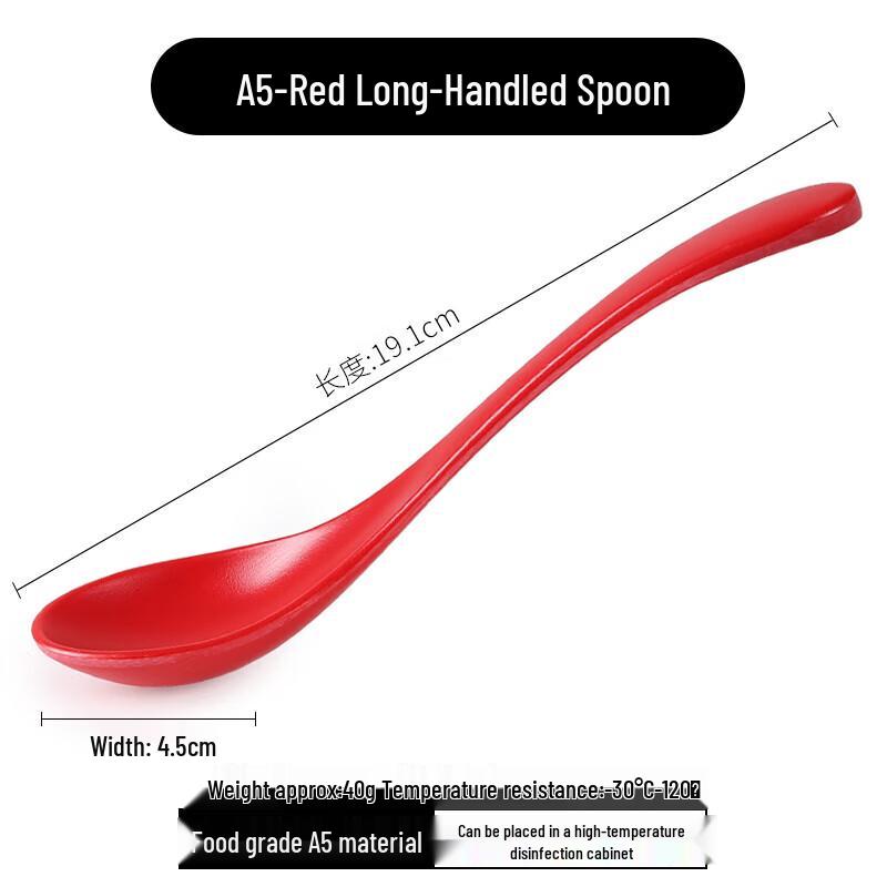 Melamine Long-Handle Soup Spoon