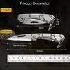 Camping folding knife fruit knife, professional outdoor knife, sharp knife portable hunting knife, multi-functional pocket knife