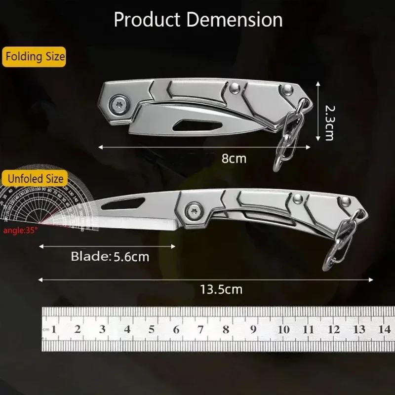 Camping folding knife fruit knife, professional outdoor knife, sharp knife portable hunting knife, multi-functional pocket knife