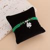 Four Leaf Clover Woven Hand Rope, Symbolizing Luck, Simple and Versatile Couple Style Unisex Trendy Bracelet.