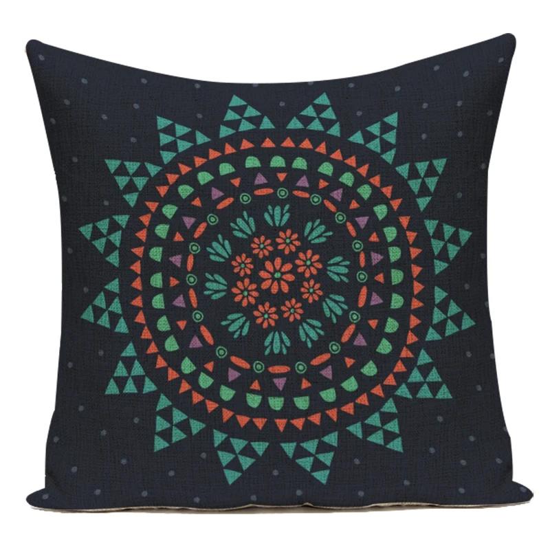 Decorative Throw Pillows Case Color Plant Flower Trees Polyester Sofa Cushion Cover For Living Room Capa De Almofadas