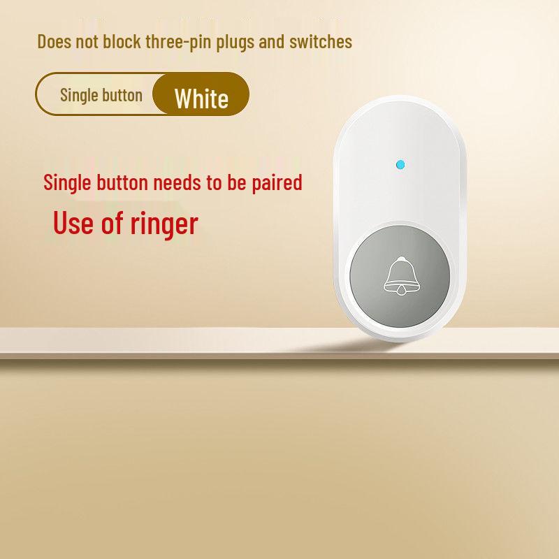 Wireless Smart Doorbell with Long-Range Remote Control and Large Volume for Elderly