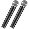 Facmogu Microphone Prop Plastic Realistic Toy for Role Play Halloween Christmas Cosplay Speech Practice Karaoke Costume Birthday Party Souvenir
