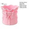 Pink Bow Stationery Holder Makeup Brush Holder, 3D Printed Desk Organizer, Cosmetic Brushes Container & Pen Storage Cup for Vanity Decoration