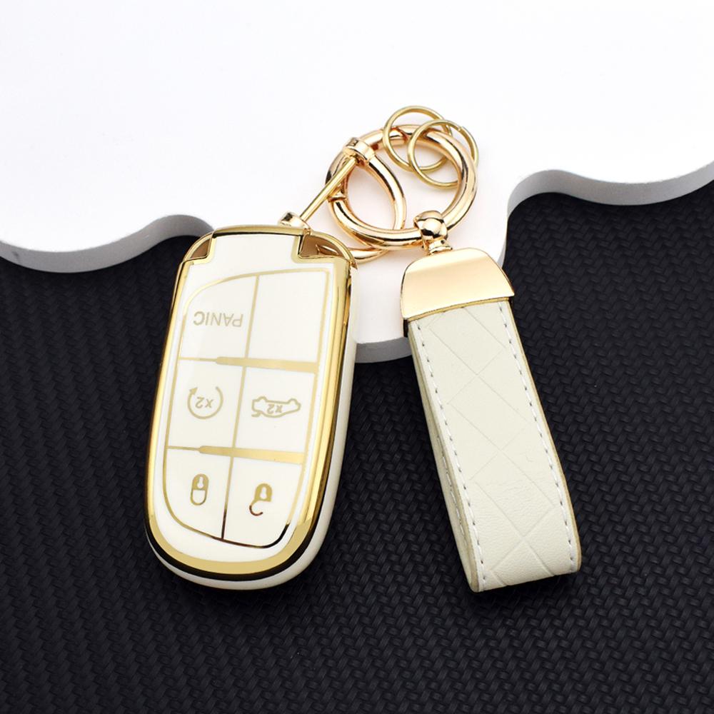 Anti-scratch Car Key Case Cover Shell For Jeep Renegade Grand Cherokee Dodge Ram 1500 Journey Charger Challenger Durango Case