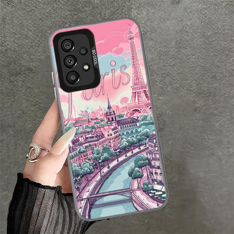 France Eiffel Tower Paris Shockproof Phone Case for Samsung A17 A16 A15 A14 A37 A57 A36 A56 A26 A35 A55 A25 A34 A54 A24 A13 A23