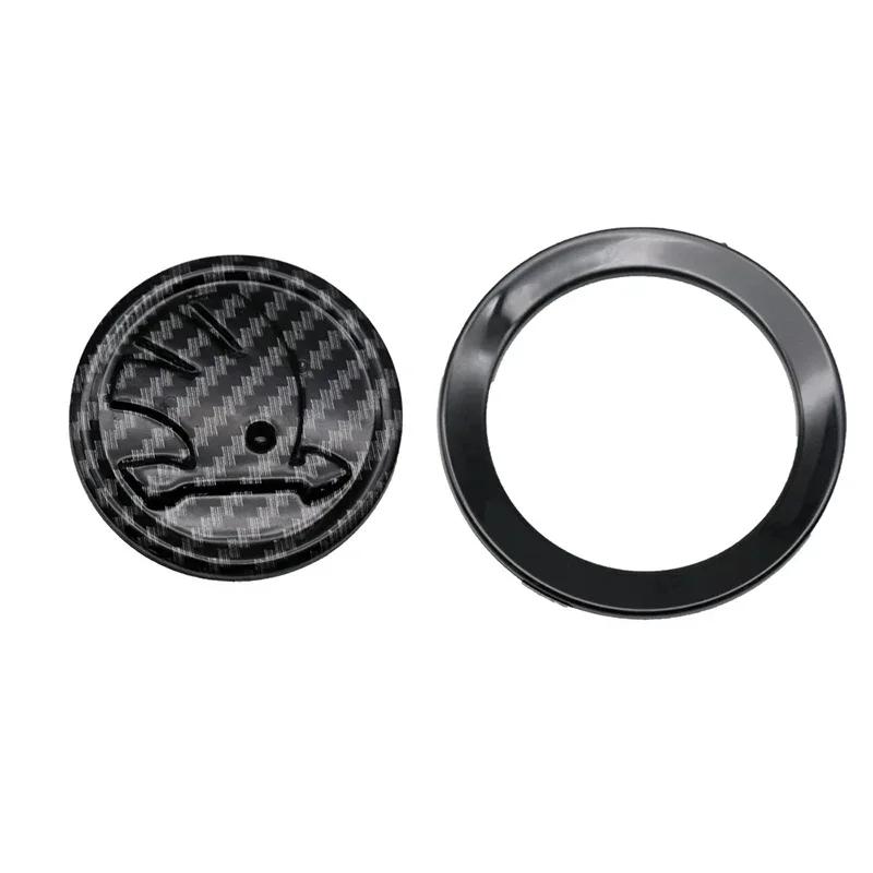 

Car Sticker 2025 Hot Car Logo Steering Wheel Sticker Badge Decoration For Skoda Octavia Kodiaq Enyaq iV Kamiq Fabia Rapid Scala