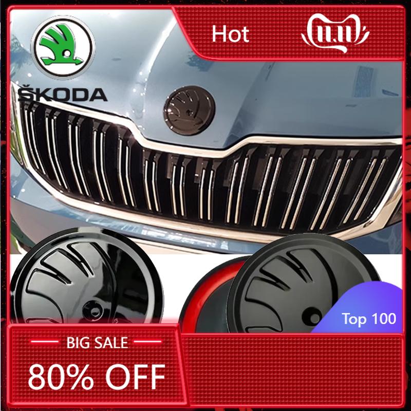 Adesivo per Auto 2025 Nuovo ABS Copertura Cofano Anteriore Auto Logo per SKODA Superb Karoq Kamiq Octavia Rapid Spaceback Rapid Kodiaq Emblema Stic
