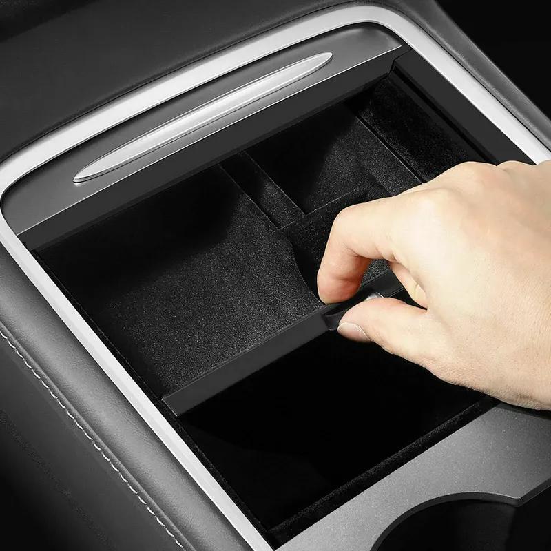 Centre Console Organizer Tray Armrest Storage Box Drawer for Tesla Model 3 & Y