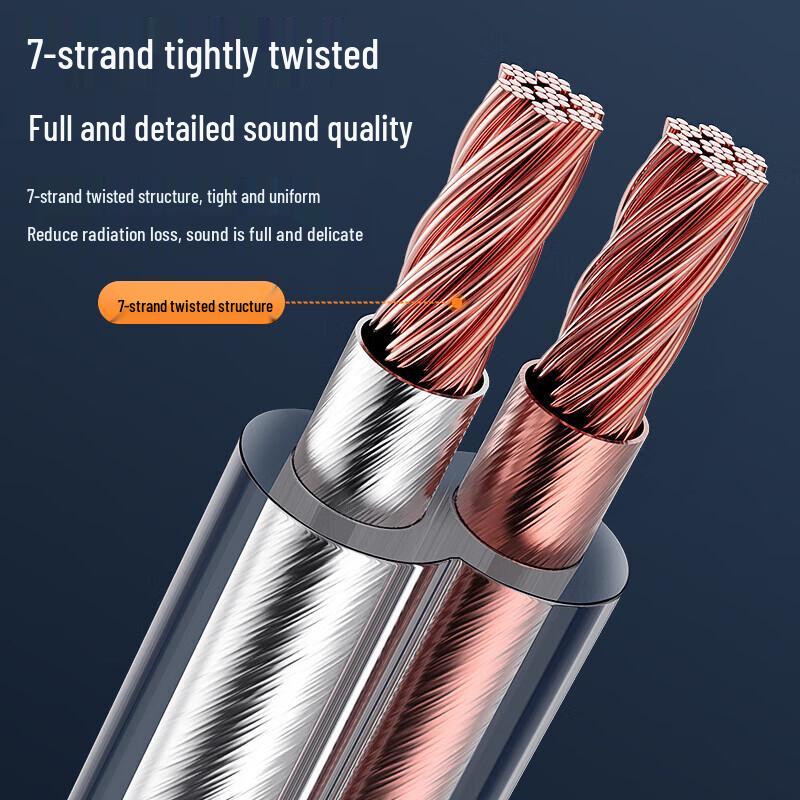 BIAZE Audiophile Pure Copper Speaker Cable
