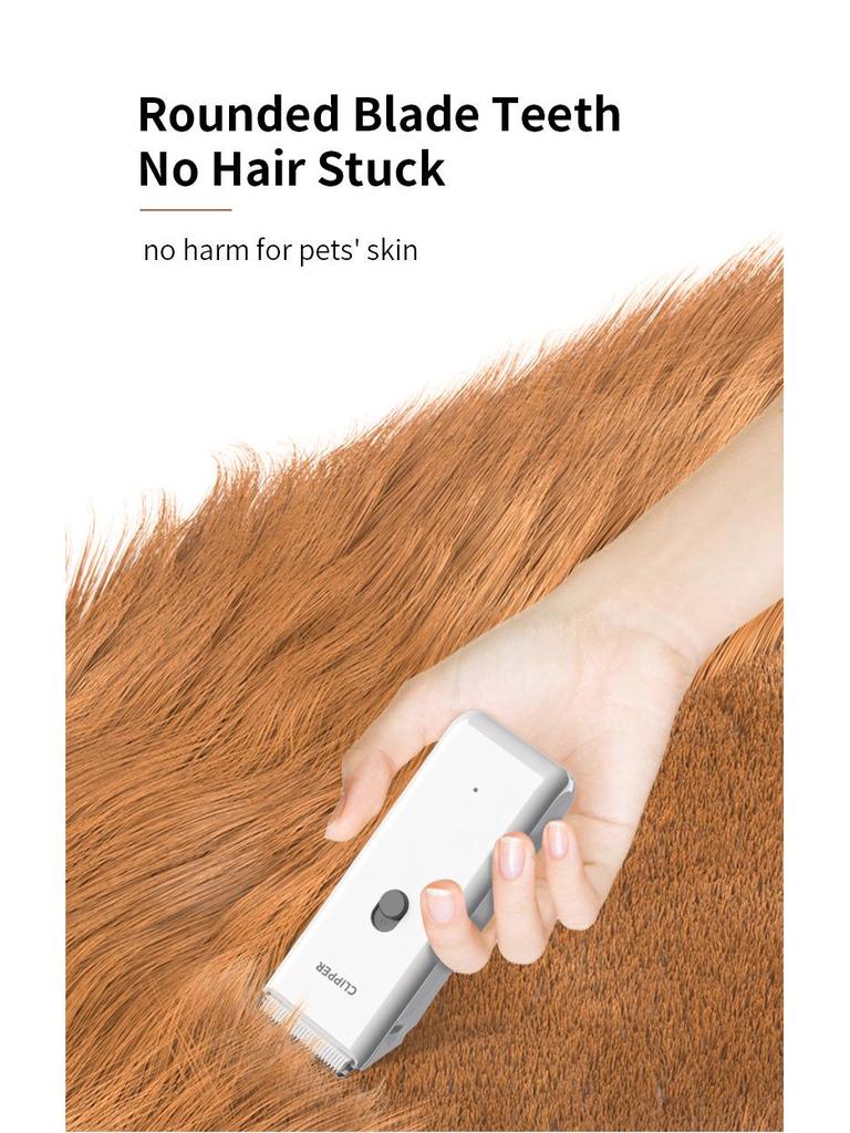 Cichy Wodoodporny Elektryczny Trymer do Sierści Zwierząt Domowych dla Kotów i Psów