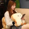 Toast Bread Plush Pillow, Brown, 15.7'' X 13.7'' X 5''