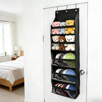 TeJoyce Wall Large Hat Baseball Cap Closet Hanging for Stuffed Shoes Pocket, 5-Tier Wall-Mounted Storage, Capacity, Rack, Rack, Storage, Foldable,