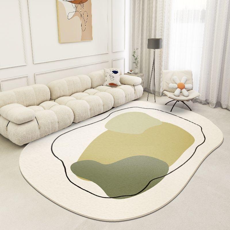 Irregular Living Room Carpet Nordic Light Luxury Style Sofa Coffee Table Bedroom Carpet