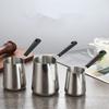 Professional Milk Frothing Pitcher Long Handle Hot Milk Cup Chocolate Melting Pan  Hotel Cafe