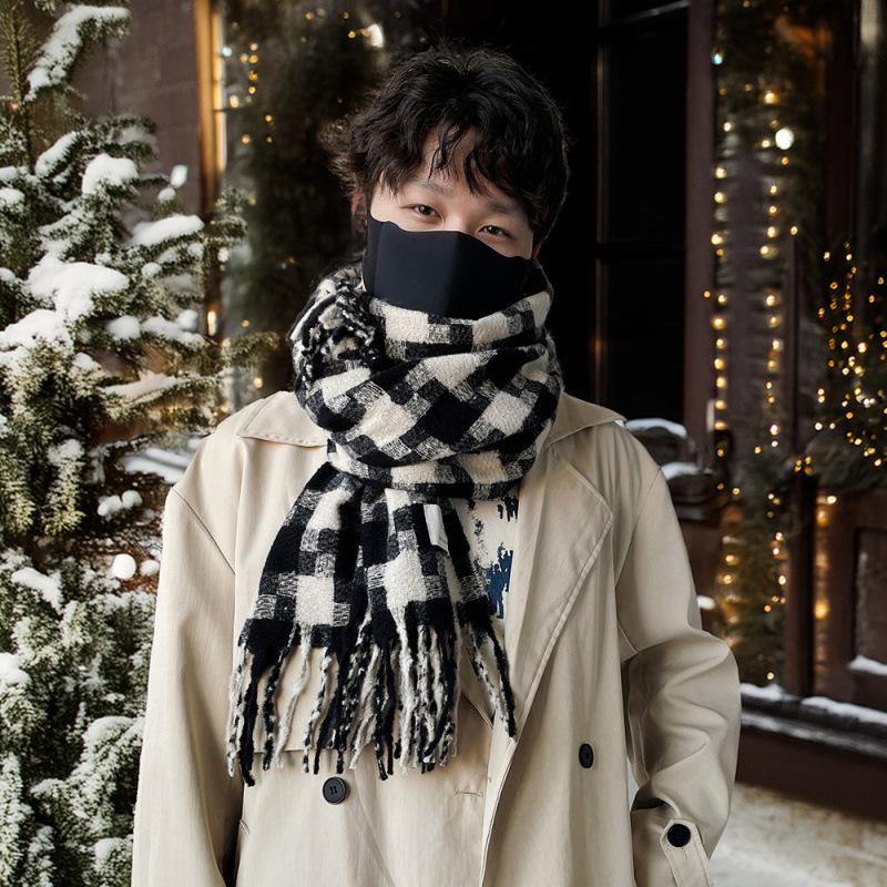 Four Seasons Available New Women'S/Men'S Versatile Haircoat Imitation Cashmere Scarf Warm Medium Scarf Shawl