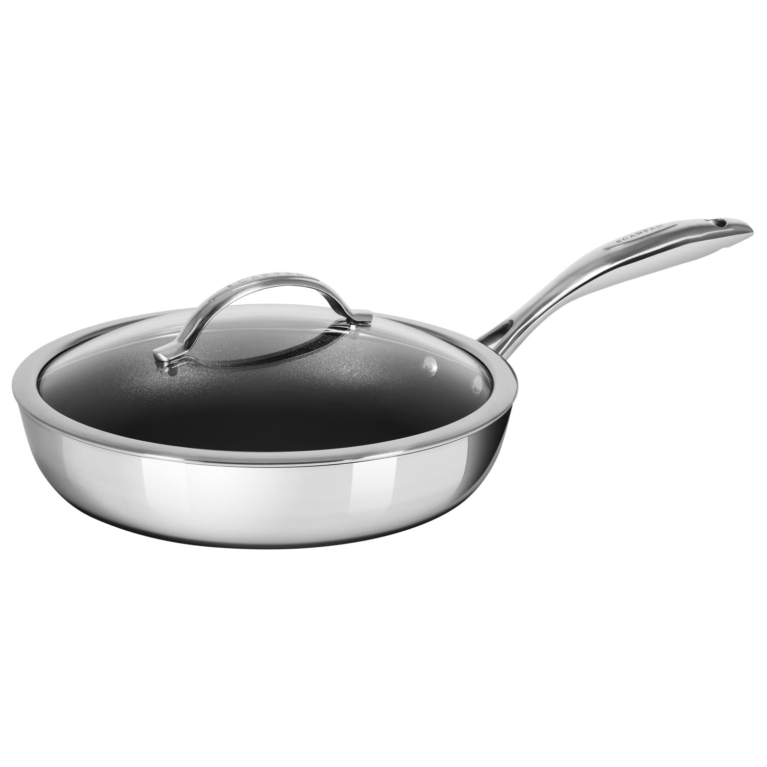 

SCANPAN Frying Pan Silver Diameter 28cm HaptIQ Saute Pan 28cm 6001102800 срібний