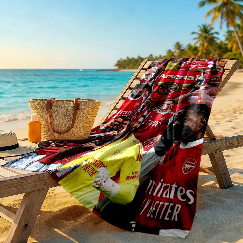 Arsenal Football Player Beach Towel Quick-Dry Soft Microfiber Comfortable Lightweight