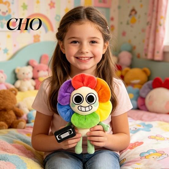 Adorabile Peluche Espressione Cartone Animato Bambola Horror, Morbido Peluche Giocattolo per Fan di Giochi, Giocattolo da Collezione Gaming Carino Pezza Bambola Bambini Ragazzi Ragazze, Compleanno