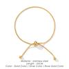 Korean Adjustable Stainless Steel Bracelet for Women Girl Men High Quality Design Gold Color Snake Chain Jewelry Wholesale