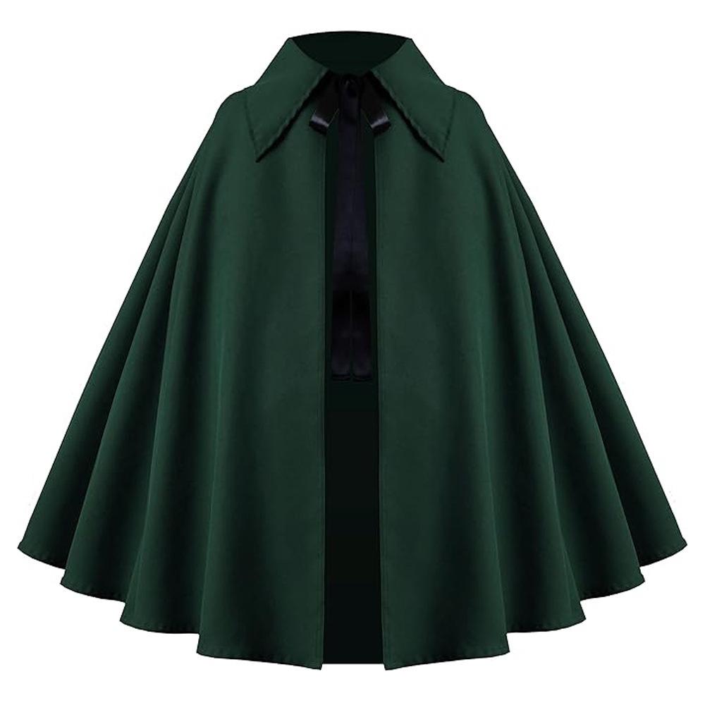 Short Cape Cosplay Set Multicolor Retro Lapel Shawl Halloween Comic Con Role Play Costume