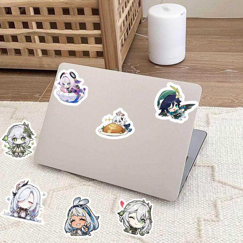 Cute Genshin Impact Stickers (50/100/200 Pieces) - Perfect for Laptops Anime/games Luggage Guitars and More A Must-have for Game Lovers!