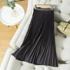 Round Versatile Three-Layer Mesh Pleated Long Skirt for Women - 6-Meter Wide Hem, 2026 Spring/Summer Collection