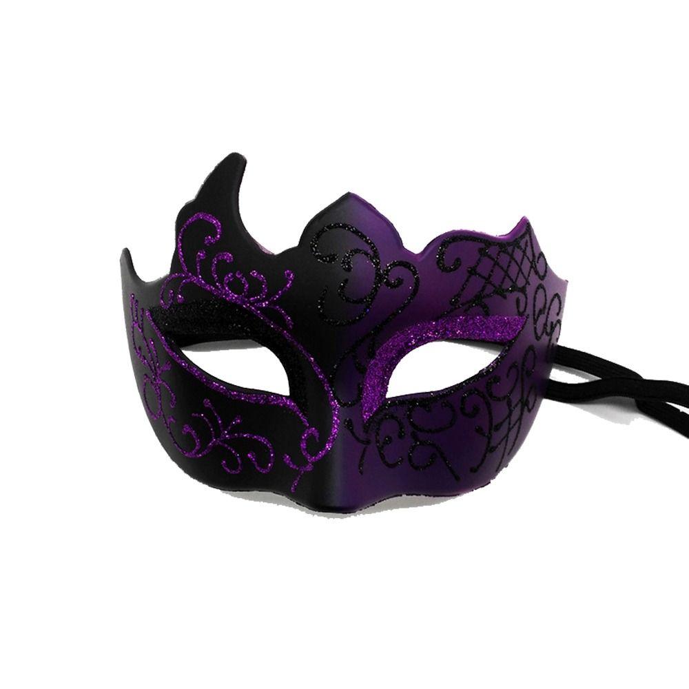 Masca de Bal Mascat Gentleman Jumătate de Față Cosplay Mască Lucioasă Mască de Dans Petrecere Mascată