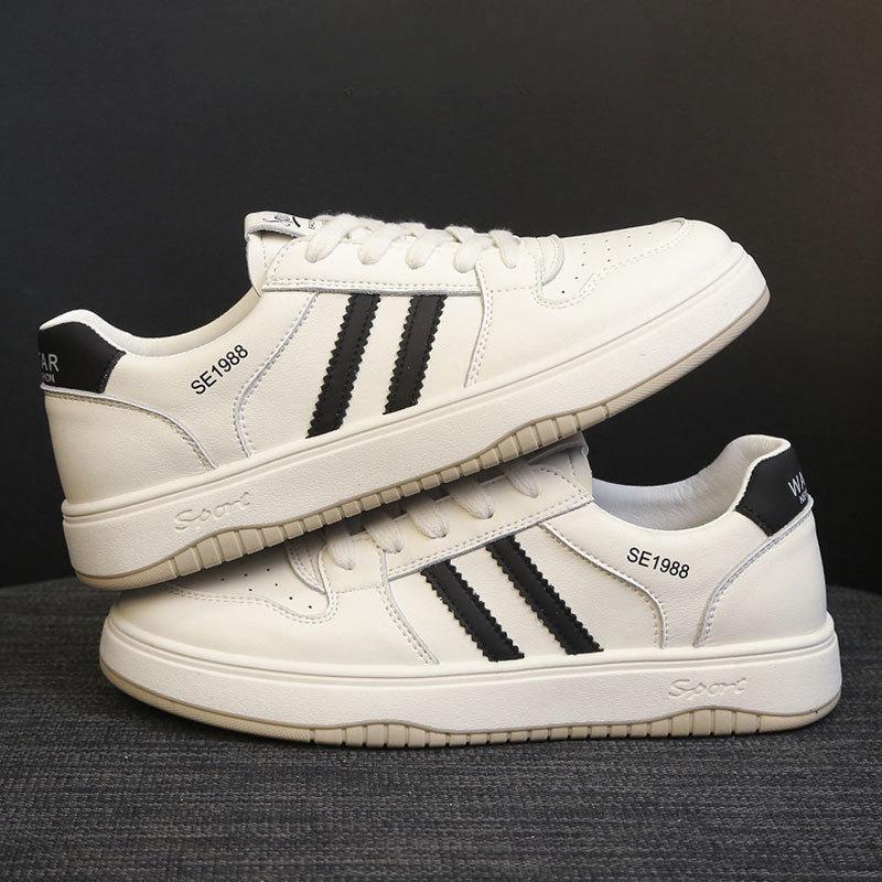 Pantofi de damă din piele cu platformă Pantofi albi de primăvară și vară, pantofi de bord, versatili, respirabili, pantofi sport casual, pantofi individuali