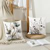 4Pcs Watercolor Floral Wildflower Ink Wash Printed Pillow Cover Polyester Cushion Case 2D Flat Printing Pillowcase Zen Vibe