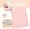Housse pour matelas et pour table à langer - ti tin - 80 x 50 cm - microfibre éponge 180 gr/m² - rose