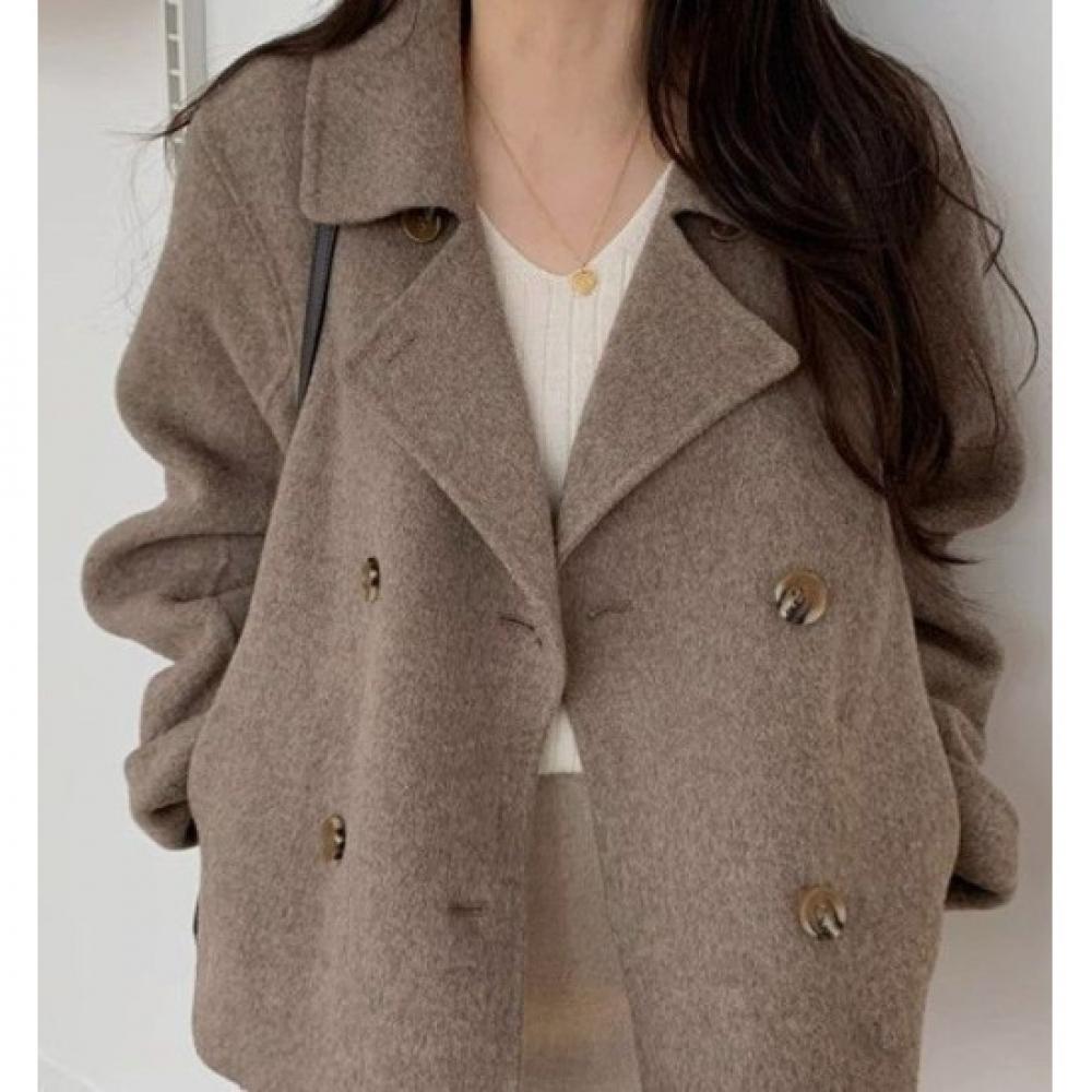 Rellawear Minimal Double Collar Coat 2color Ryfw31
