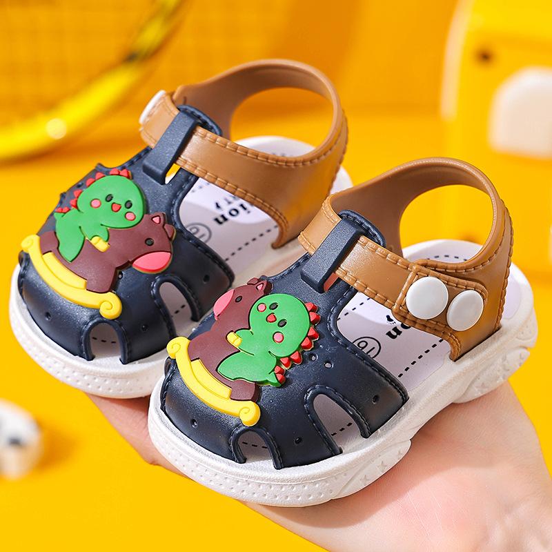 Fashion Girls' Shoes Summer New Children Sandals Soft Soled Boys' Shoe Anti Slip Baby Beach Shoes Simple Girls Sandals