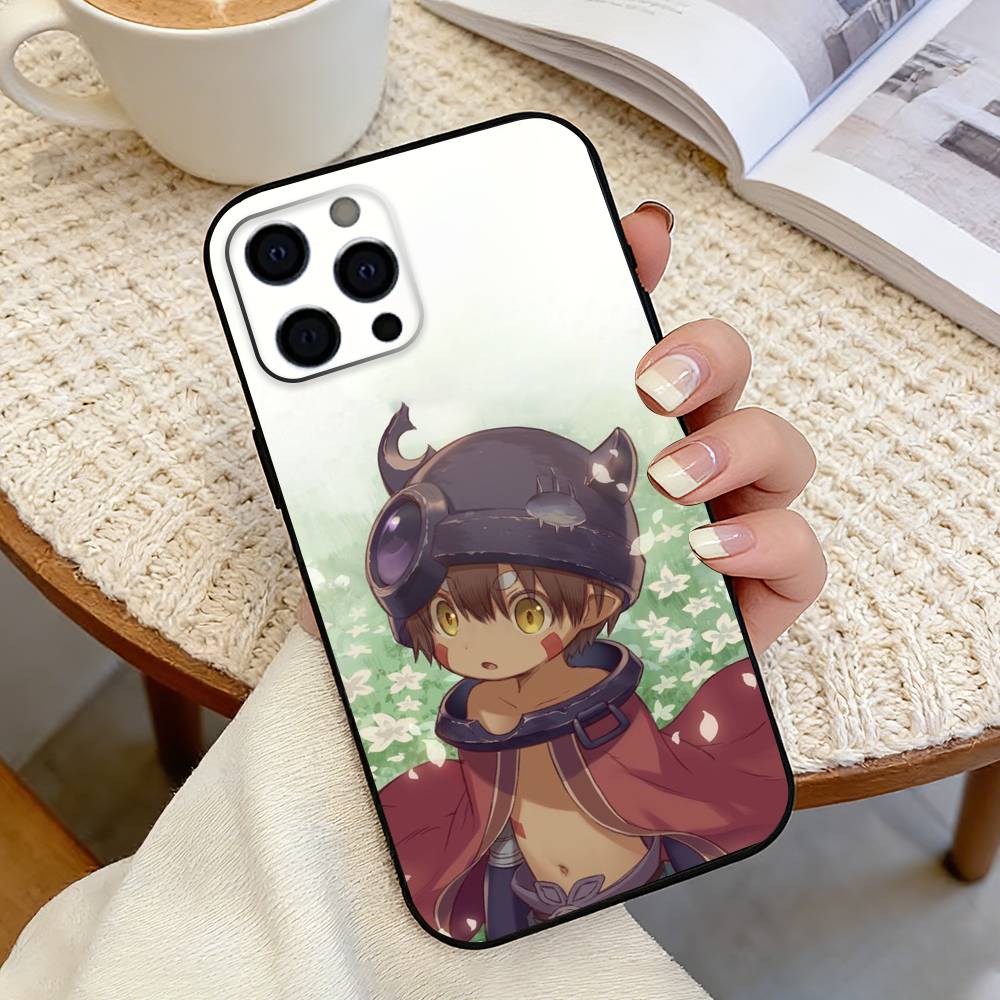 M-MADE IN A-ABYSS Reg Phone Case For iPhone 17, 16,15,14,13,12,11 Plus,Pro Max, Others Soft Black Cover iPhone15Pro