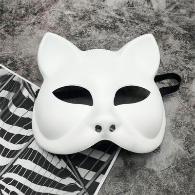 Ενδυματολογικά στηρίγματα Cat Half Face Mask Anime Mask Halloween Mask Creative Cosplay Mask Women