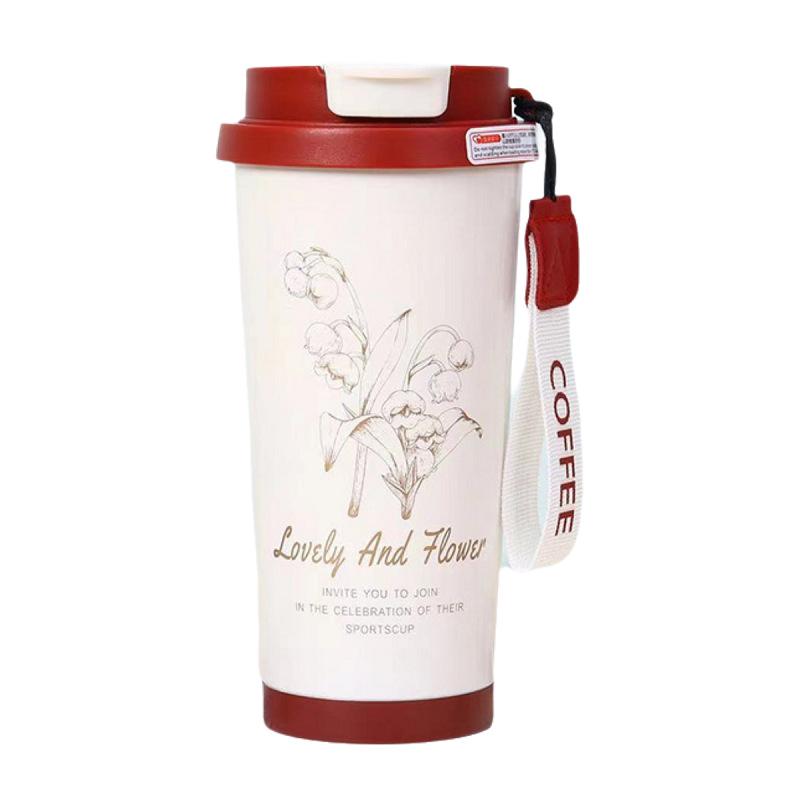 Lily of the Valley 316 Stainless Steel Insulated Cup, 500ml