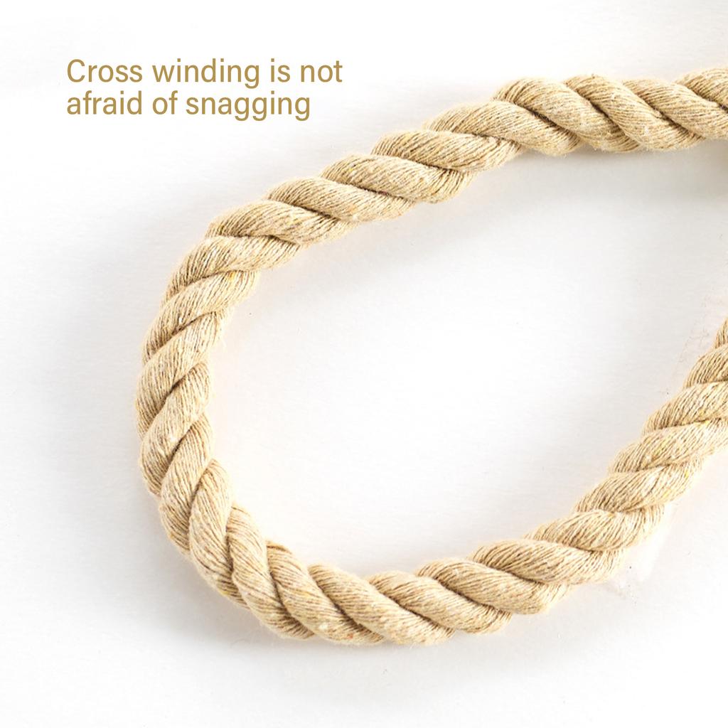 Elegant Curtain Tie Backs 2Pieces Magnetic Cotton Rope Drapery Holdbacks with Wood Beads Home Decors for Living Room