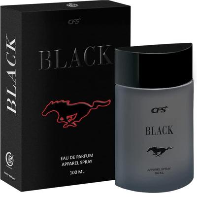 CFS Black Eau De Parfum EDP longue durée pour homme et femme 100 ml