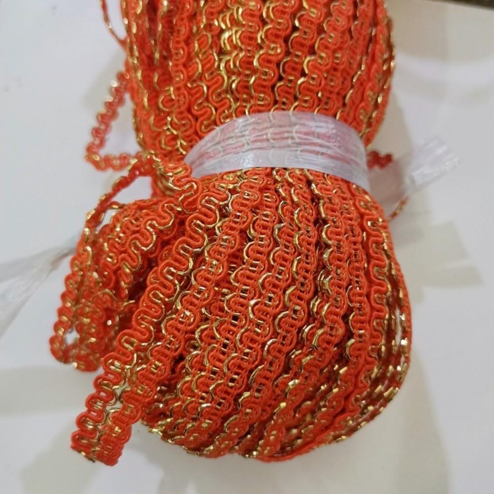 Dual Line Wave Lace Ribbon Gold Silver Color Dress Costume Accessory Wedding Party