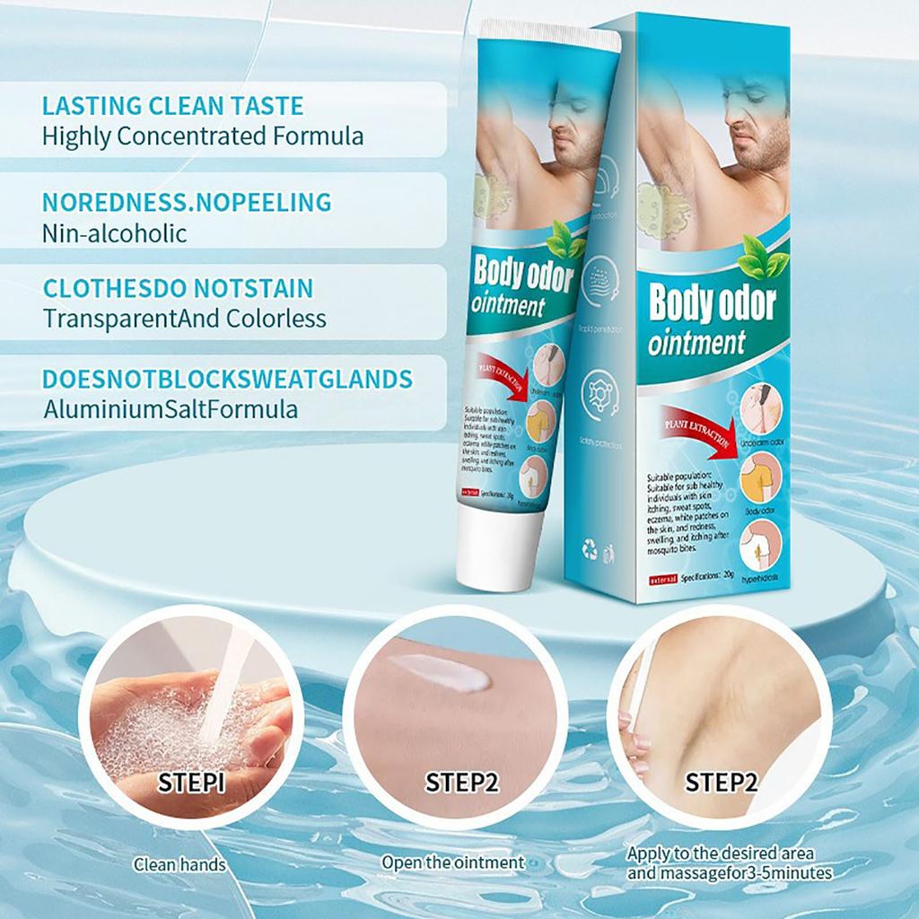 Armpit Odor Cream , Herbal Body Odor , Long-lasting 20g