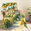 Refreshing Lemon themed Blanket Soft Throw Blanket for Home Bedroom Bed Sofa Picnic Travel Office Rest Cover Blanket Gift