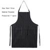 Stripe Kitchen Apron Oil-proof Polyester Gardening Chef Cooking Apron for Cleaning