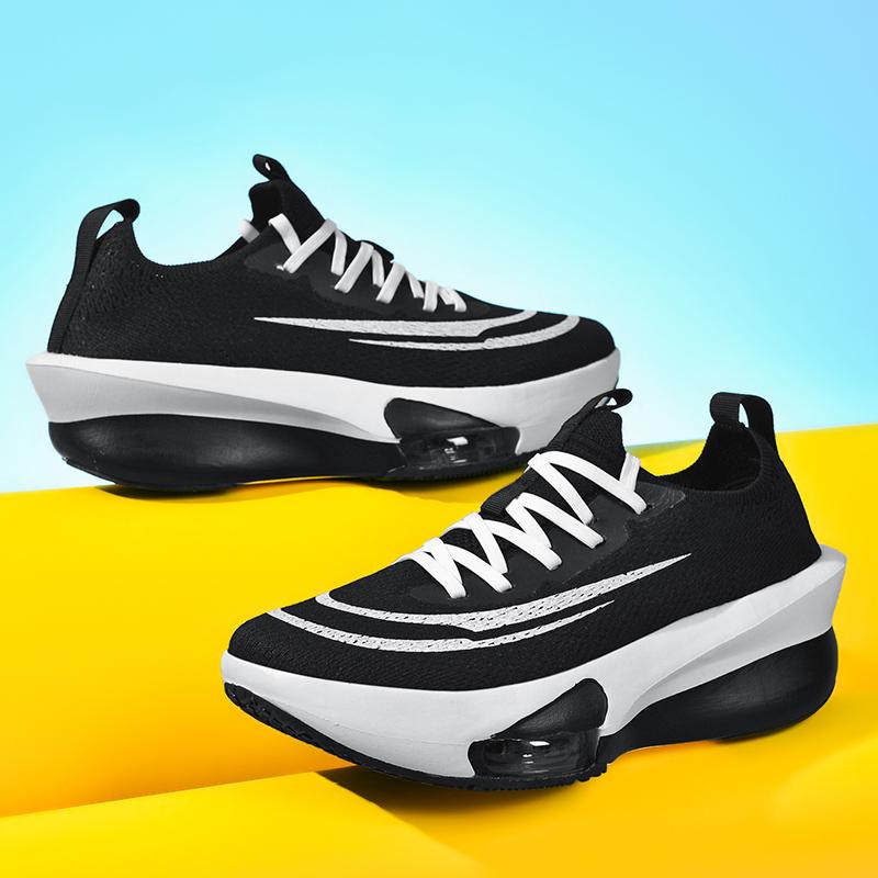 Air Cushion Men Sports Running Shoes Marathon Breathable Lightweight Women's Comfortable Athletic Nonskid Carbon Plate Sneakers