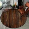Latest 3D Color Wood Grain Lines Round Area Rug Carpet Rug for Living Room Bedroom Sofa Child Playroom Decor Pet Non-slip Gift