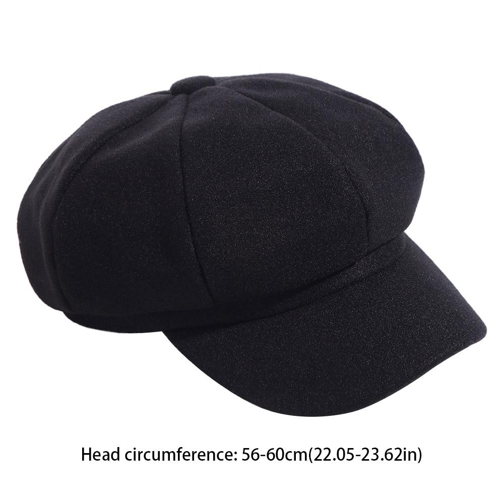 Solid Color Retro Berets Hat Korean Style Painter Cap Fashion Vintage Newsboy Cap  Girls