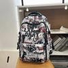 New Graffiti Niche School Bag for Junior High and High School Boys, Lightweight Spine Protection, Lightweight Large Capacity Design Laptop Backpack