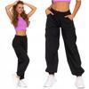 Women's Cargo Pants High Waist Loose Parachute Comfortable Fashionable Moraj L